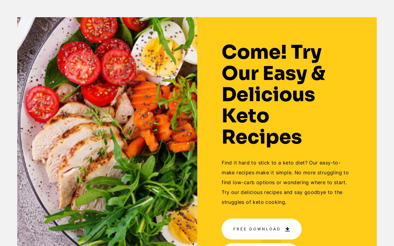 keto land page